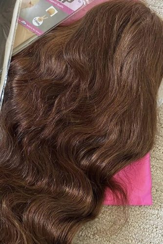 Brown Lace Front Wigs Human Hair 200 Density Hd Lace Chocolate Brown Colored Human Hair Wig Body Wave Glueless Wigs Human Hair With Baby Hair Bleached Knots Pre Plucked（ 22 Inch ,13X6 Lace Front Wig） photo review